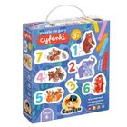 CzuCzu, Puzzle do pary, Cyferki, dla dzieci 3+, nauka liczenia do 10