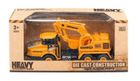 Daffi, Heavy Duty, ciężarówka z koparką, pojazd budowlany, model metalowy, 1:50