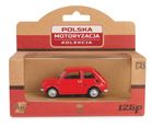 Daffi, Kolekcja Polskiej Motoryzacji, Fiat 126p, pojazd, model metalowy, czerwony, 1:43