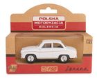 Daffi, Kolekcja Polskiej Motoryzacji, Syrena 104, pojazd, model metalowy, biały, 1:43