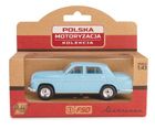 Daffi, Kolekcja Polskiej Motoryzacji, Warszawa 223, pojazd, model metalowy, niebieski, 1:43