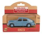 Daffi, Kolekcja Polskiej Motoryzacji, Warszawa M20, pojazd, model metalowy, niebieski, 1:43