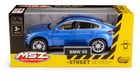 Daffi, MSZ, BMW X6, pojazd, model metalowy, niebieski, 1:32