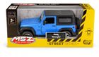 Daffi, MSZ, Jeep Wrangler, pojazd, model metalowy, niebieski, 1:32