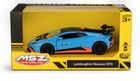 Daffi, MSZ, Lamborghini Huracan STO, pojazd, model metalowy, niebieski, 5"