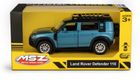 Daffi, MSZ, Land Rover Defender 110, pojazd, model metalowy, niebieski, 5"