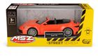 Daffi, MSZ, Porsche 911 Carrera Cabriolet, pojazd, model metalowy, pomarańczowy, 1:32