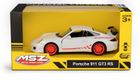 Daffi, MSZ, Porsche 911 GT3 RS, pojazd, model metalowy, biały, 5"