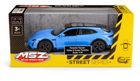 Daffi, MSZ, Porsche Taycan Turbo S Cross Turismo, pojazd, model metalowy, niebieski, 1:36