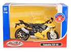 Daffi, MSZ, Yamaha YZF-R1, motocykl, model metalowy, żółty, 1:18