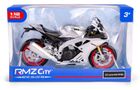 Daffi, RMZ City, Aprilia RSV4 RR 2020, motocykl, model metalowy, srebrny, 1:12