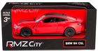 Daffi, RMZ City, BMW M4 CSL 2023, pojazd, model metalowy, matowy czerwony, 1:32