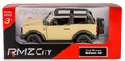 Daffi, RMZ City, Ford Bronco Badlands Open Top, pojazd, model metalowy, kość słoniowa, 1:36