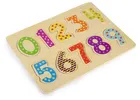 Daffi, układanka drewniana, cyfry, 10 elementów