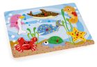 Daffi, układanka drewniana z rączką, zwierzęta morskie, 7 elementów