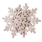 Dalprint, baza drewniana, śnieżynki, 15 cm, 2 szt.