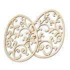 Dalprint, drewniane ażurowe jajka, 14 cm, 2 szt.