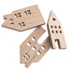 Dalprint, drewniane domki, 1 cmx10 cm, 3 szt.