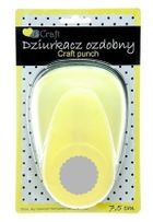 Dalprint, dziurkacz ozdobny, kółko z falbanką, 7,5 cm