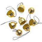 Dalprint, dzwonki metalowe vintage, złote, 2,6 cm, 8 szt.