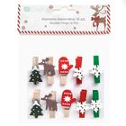 Dalprint, klamerki drewniane, boże narodzenie, 10 szt.