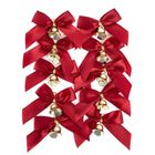 Dalprint, kokardki z dzwoneczkami czerwone, 10 szt.