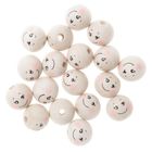 Dalprint, koraliki drewniane, kulki, buźki, 2 cm