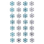 Dalprint, kryształki samoprzylepne, błękitne i srebrne, 28 szt.