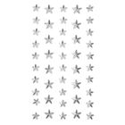 Dalprint, kryształki samoprzylepne, gwiazdki, srebrne 46 szt.