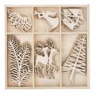 Dalprint, kształty z drewna, święta, 4, 30 szt.