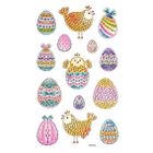 Dalprint, naklejki z kryształkami, jajka i kurki, 14 szt.