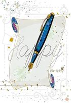 DaVinci, karnet z kopertą, Pióro, 12-18 cm