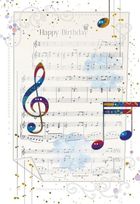 DaVinci, karnet z kopertą, Urodziny Nuty, 12-18 cm