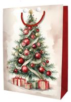 DaVinci, torebka ozdobna, choinka czerwona, mini