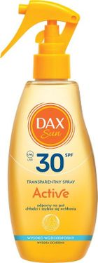 Dax Sun, Active, transparentny spray ochronny, SPF 30, 200 ml