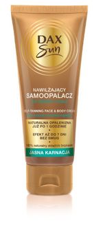 Dax Sun, nawilżający samoopalacz do twarzy i ciała, jasna karnacja, 75 ml