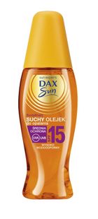 Dax Sun, olejek suchy do opalania, SPF 15, 150 ml