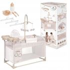 Decuevas, łóżeczko z krzesełkiem i szafą dla lalek 3w1