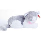 Deef, kot leżący z kokardą, maskotka, 32 cm