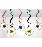 Dekoracja, świderki z oczami, halloween, 5 szt.