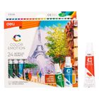 Deli, farby akrylowe, tuba, 24 kolory, 12 ml