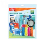 Deli, zestaw szkolny, 15 elementowy