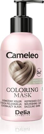 Delia Cosmetics, Cameleo, maska koloryzująca do włosów 3w1, srebrzysty blond, 120 ml