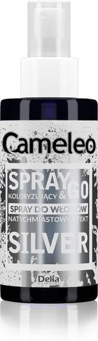 Delia Cosmetics, Cameleo, Spray & Go, spray koloryzujący do włosów, Silver, 150 ml
