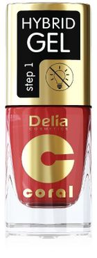 Delia Cosmetics, Coral Hybrid Gel, lakier do paznokci, 145, 11 ml