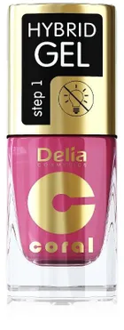 Delia Cosmetics, Coral Hybrid Gel, lakier do paznokci, 147, 11 ml
