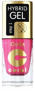 Delia Cosmetics, Coral Hybrid Gel, lakier do paznokci, 148, 11 ml
