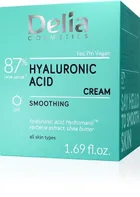 Delia Cosmetics, kwas hialuronowy, krem do twarzy o działaniu wygładzającym, 50 ml