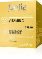 Delia Cosmetics, witamina c krem do twarzy o działaniu rozświetlającym, 50 ml