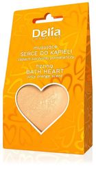 Delia, musujące serce do kąpieli o zapachu soczystej pomarańczy, 100g